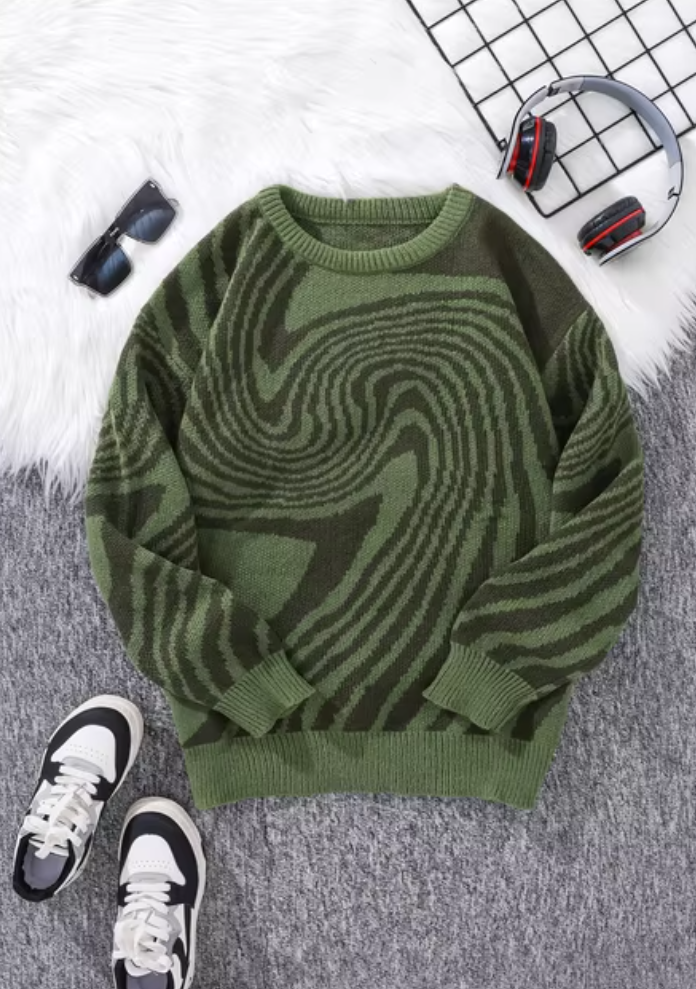 Labyrinth Jacquard Muster Pullover